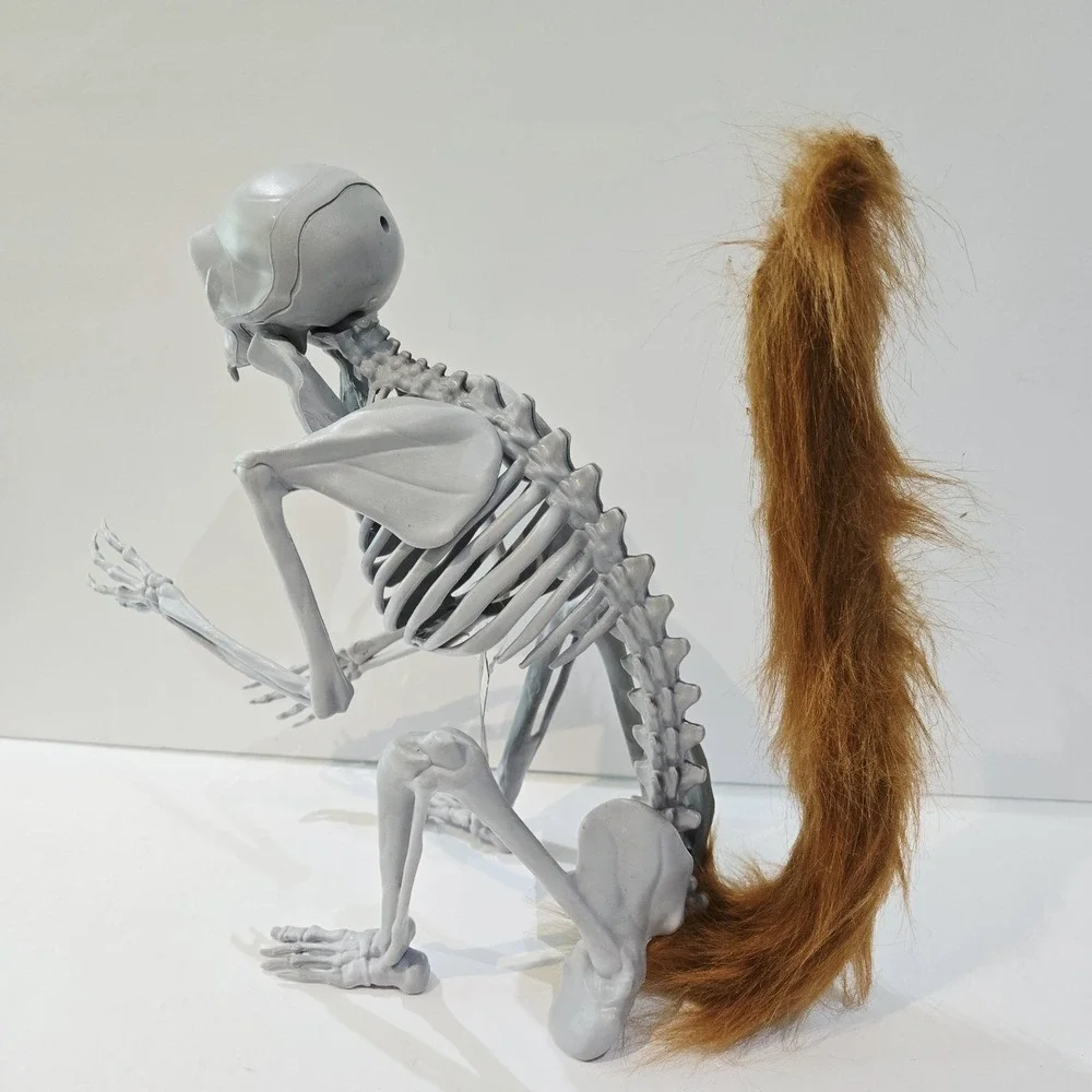 Ashland Halloween Monkey Skeleton Faux Fur Tail Decor Decoration NEW
